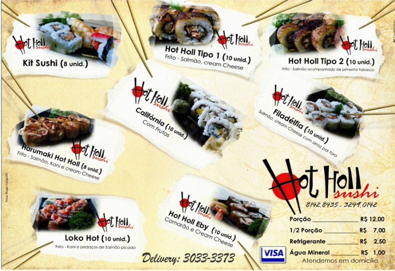 Aprecie o melhor da comida japonesa no Complexo Ver-o-Rio! Porção de sushi no Hot Holl Sushi de R$12 por R$5,99
