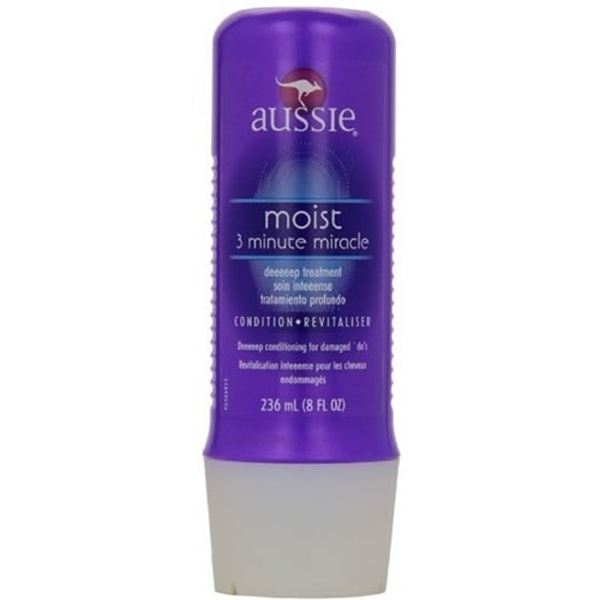 Seu cabelo com efeito de salão! Kit Aussie Moist com Shampoo + Condicionador + Máscara (3 minute miracle) por R$119 em até 12x*